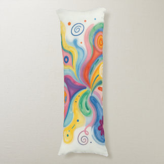 Colorful Abstract Patterns  Body Cushion