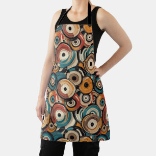 Colorful Abstract Records Apron