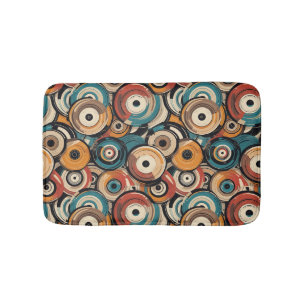 Colorful Abstract Records Bath Mat