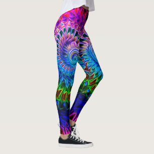 Colorful Abstract Shell Design 2 - Leggings