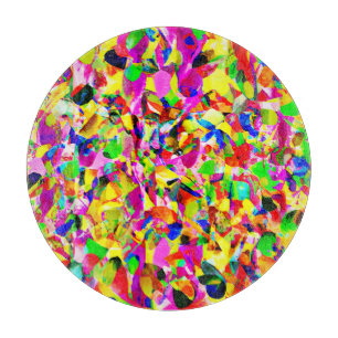 Colorful Abstract Spectrum Pattern Cutting Board