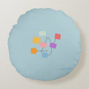 Colorful Abstract Throw Pillow