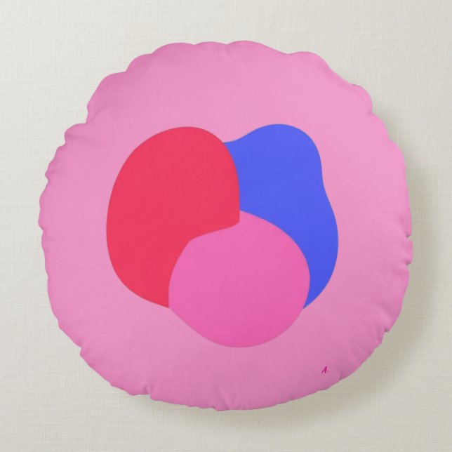 Colorful Abstract Throw Pillow (Front)