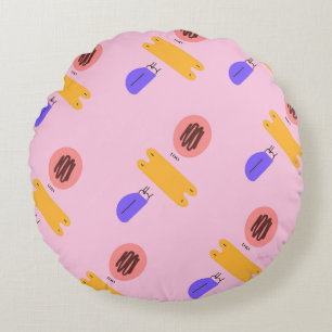 Colorful Abstract Throw Pillow
