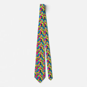 Colorful abstract  tie
