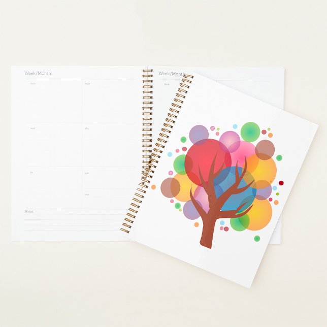 Colorful Abstract Tree of Life Modern Art Planner (Creator Uploaded)