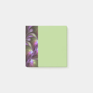 Colorful Abstract Violet Purple Khaki Fractal Art Post-it Notes