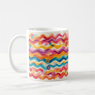 Colorful Abstract Wave Coffee Mug