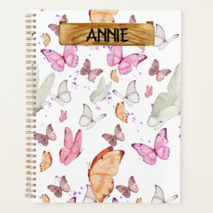 Colorful Aesthetic Butterflies Whimsical Boho Bu Planner