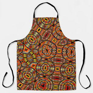 Colorful African fabric - Seamless pattern, illust Apron