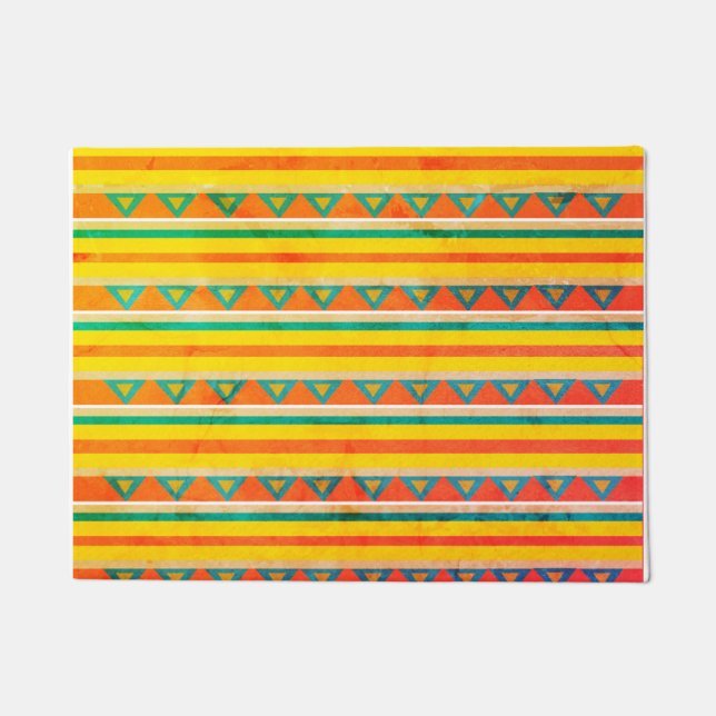 Colorful, African Pattern Doormat (Front)