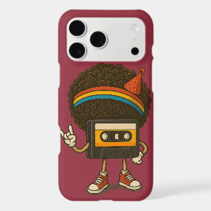 Colorful Afro Cassette Character Sticker