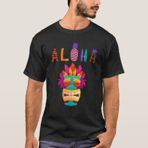 Colorful Aloha Tiki For Hawaii T-Shirt