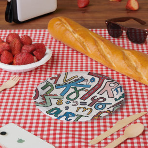Colorful Alphabet Paper Plate