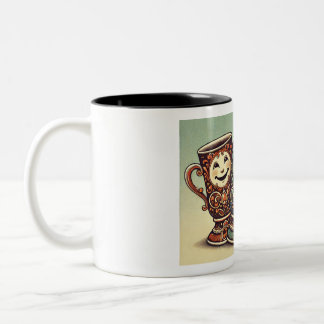 Colorful and cheerful coffee cups
