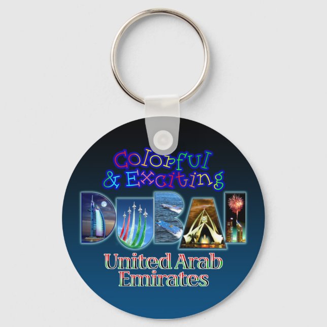 Colorful and Exciting Dubai Key Ring (Front)