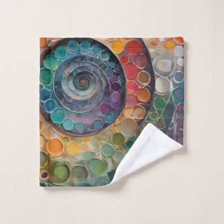 colorful and modern, a beautiful towel set