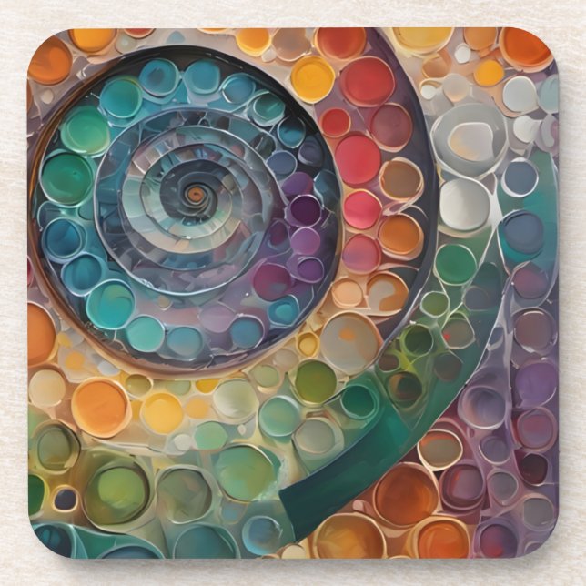 colorful and modern, decor cushions coaster (Front)