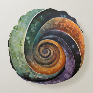 colorful and modern, design with spiral round cushion