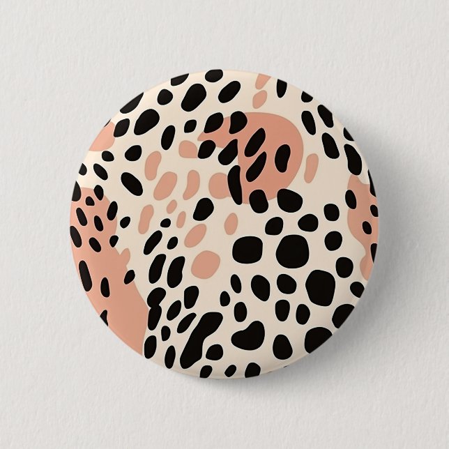 Colorful Animal Print 02 6 Cm Round Badge (Front)