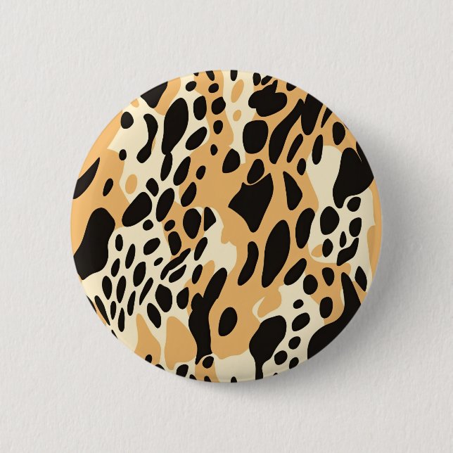 Colorful Animal Print 08 6 Cm Round Badge (Front)