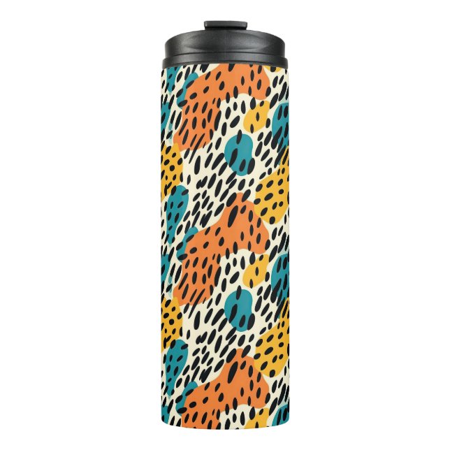 Colorful Animal Print 11 Thermal Tumbler (Front)