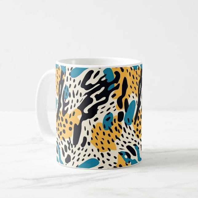 Colorful Animal Print Mug 06 (Front Left)