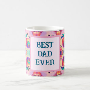 Colorful apple with Best Dad Ever Coffee Mug