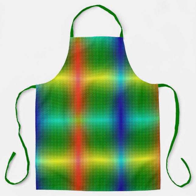 colorful apron with a gradient pattern (Front)
