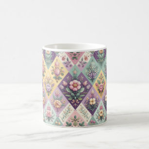 Colorful argyle pastel Easter/Spring Coffee Mug