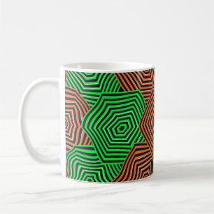 Colorful Art Nouveau Pattern Coffee Mug