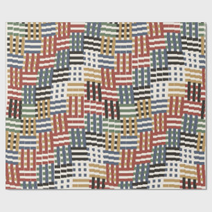 Colorful Art Nouveau Pattern Wrapping Paper