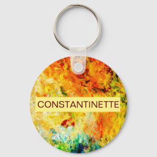 Colorful Artist Palette Key Ring