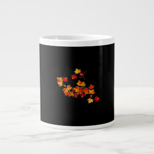 Colorful Autumn Leaves Basket It’s Fall Y’all Large Coffee Mug
