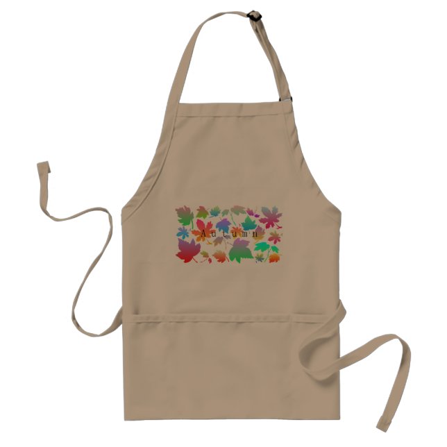 Colorful autumn leaves standard apron (Front)