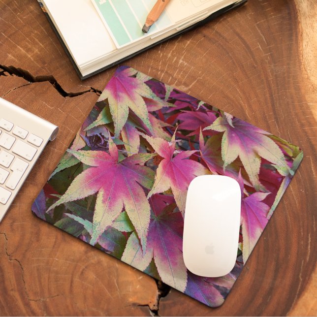 Colorful Autumn Maple Leaves Mouse Mat (In Situ)