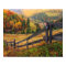 Colorful Autumn Scene With Fence In Transylvania
