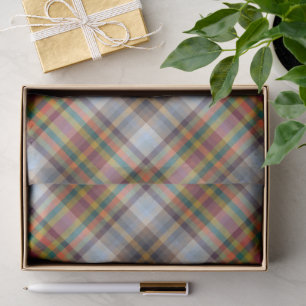 Colorful Autumn Winter Colored Stripes Pattern Tissue Paper