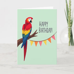 Colorful Avian Birthday Card