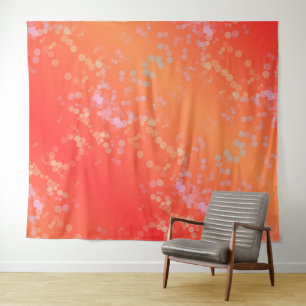 colorful background, Vibrant Peach Tapestry