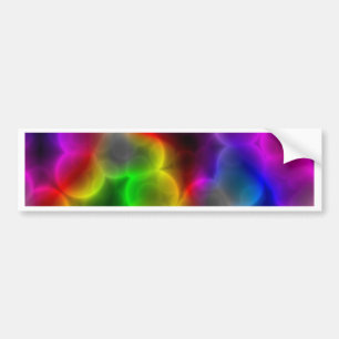 Colorful bacteria bumper sticker