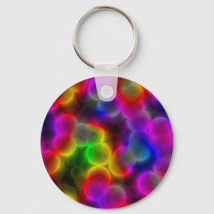 Colorful bacteria key ring