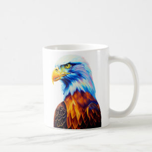Colorful Bald Eagle Art   Coffee Mug