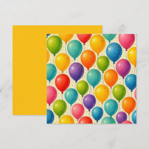 Colorful balloon birthday card! holiday card