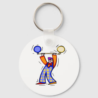 Colorful Balloon Exercise Clown Key Ring