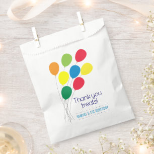 Colorful Balloons Boy's Birthday Party Favour Bags