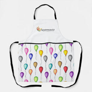 Colorful Balloons Logo Apron