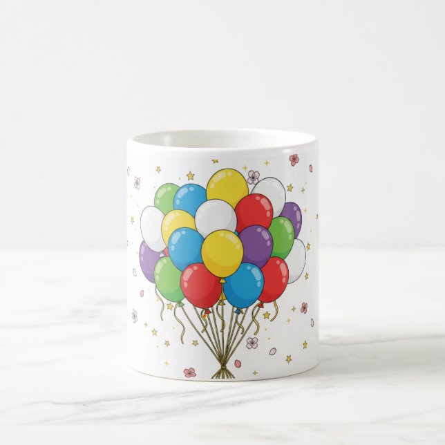 Colorful Balloons Mug Design (Center)