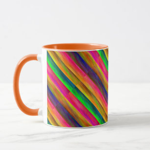 colorful bands mug