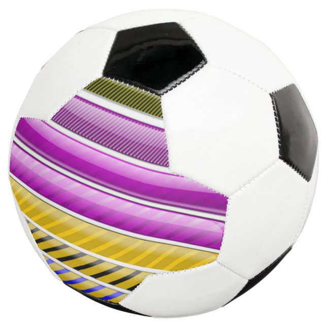 COLORFUL BAR PATTERN FOOTBALL (Three Quarter)